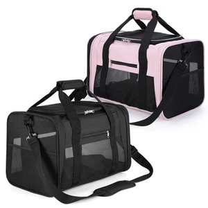 Hunde Katzen Transportbox Faltbar Transportbox Tragetasche Auto Transporttasche - Imagen 1 de 15