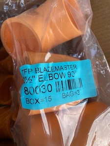 (3 CONFEZIONI) 80030 TFP Blazemaster 2-1/2" Gomito 90 Gradi CPVC SOC Irrigatore U5 - Foto 1 di 1