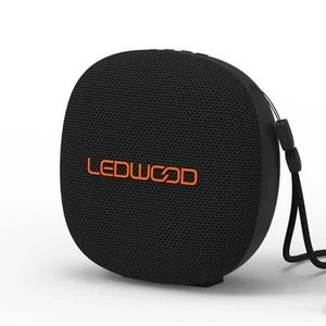 Ledwood Altavoz Bluetooth portátil de 15W con LED envolvente impermeable, Negro - Zdjęcie 1 z 3