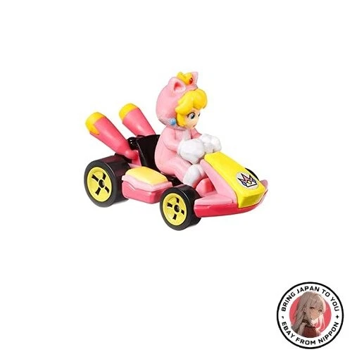 New Hot Wheels Mario Kart Cat Peach [Pink] Standard Kart - Image 1 of 1