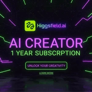 HIGGSFIELD AI CREATOR PLAN | 1 YEAR Subscription | 72k AI Credit | Sora 2 & more - Picture 1 of 3