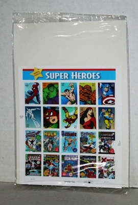 Hoja de estampillas postales de superhéroes de Marvel Comics capítulo dos de Estados Unidos 2006 Foto 1 de 2