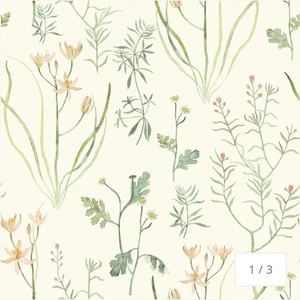 York Wallcoverings Wallpaper Rolls 56 sq NR1565 Norlander Alpine Botanical - Picture 1 of 4