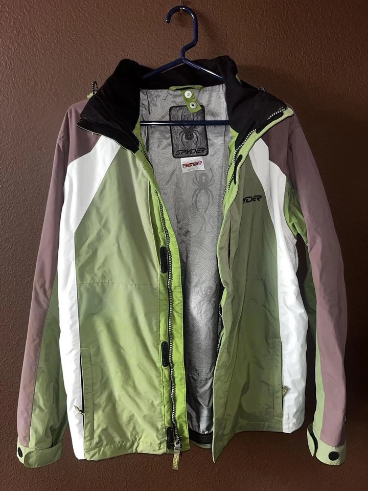 Лыжная куртка и брюки Spyder - коричневые и зеленые - Изображение 1 из 4