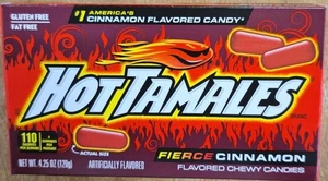 Hot Tamales Candy 4.25 oz Theatre Box (Pack of 24) Free Shipping - Picture 1 of 2