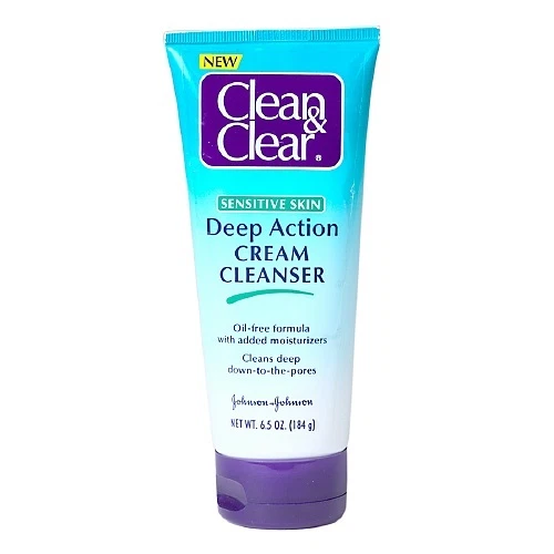 Clean & Clear Deep Action Cream Cleanser, Sensitive Skin 6.5 oz (184 g) - Image 1 of 1
