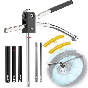 Dirt Bike Tire Changing Tool Kit for 16"-21" Wheels, 15/17/20/25mm Axles, Black - Picture 1 of 9