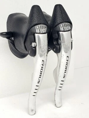 Campagnolo Chorus Ergopower 8 Speed Italian-made Road Bike Shifters Carbon BB - Image 1 of 4