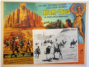 Lex Barker Senta Berger KALI-YUG, GODDESS OF VENGEANCE LOBBY CARD ORIGINAL 1963