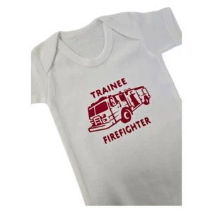 Divertido Bebé Crecimiento-Aprendiz Bombero Bebé Crecimiento-Baby Shower Regalo-Navidad Bebé - Imagen 1 de 8