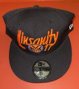 Jeremy Lin Linsanity Hat Fitted 7 3/8 New Era 59 Fifty New York Knicks Brand NEW - Picture 1 of 5