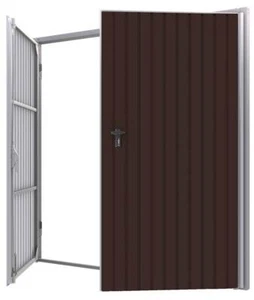 Garagentor Zweiflügeltor auf Maß Drehtor Stahltor 2000 x 2000 mm ohne Füllung - Bild 1 von 9