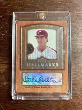 2007 Upper Deck Hallmark Hall Of Fame Induction Auto Steve Carlton 27/27
