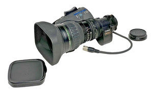 Canon HJ17ex7.6B IRSE 2/3" B4 HD TV Zoom Broadcast Lens w/ 2X Extender NICE!