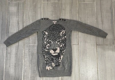 STELLA MCCARTNEY for GAP KIDS  Leopard Silk Sweater Cashmere Size XL 12 - Image 1 of 4