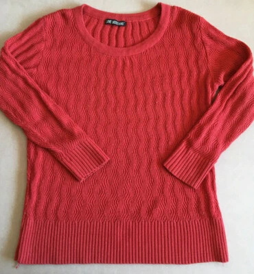 LOVE MOSCHINO Women’s Crewneck Long Red Orange knitted Jumper - image 1 of 3