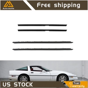 Kit de 4 piezas de sello de fieltro para barrido de ventana para Chevy Corvette 1984-1988 1989 - Imagen 1 de 8