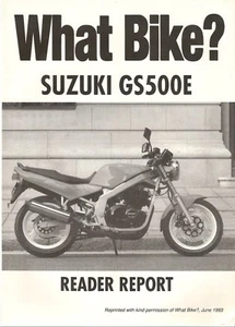 Suzuki GS500 GS500E What Bike Roadtest Reprint June 1993 - Picture 1 of 1