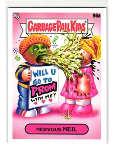 Nervous Neil 2020 Garbage Pail Kids Prom Date Parody Sticker - Picture 1 of 2