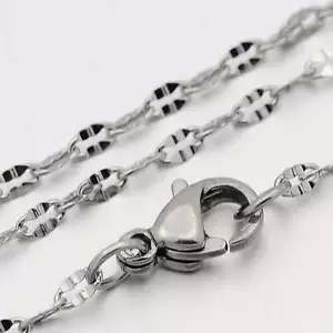 Stainless Steel Cable Chain Necklace 18" - 3mm - Choose Your Quantity! - Picture 1 of 1