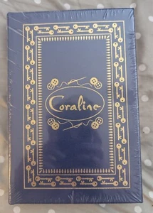 NEIL GAIMAN CORALINE SIGNED EASTON PRESS NEW SEALED LEATHER-BOUND HARDBACK - Picture 1 of 5