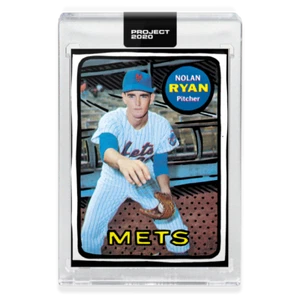 Tarjeta 87 Topps PROJECT 2020: 1969 Nolan Ryan de Joshua Vides con caja PREVENTA - Imagen 1 de 2