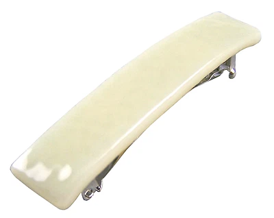 CORRETE de vitrales crema blanco roto beige blanco - 2,5" 65 mm PEQUEÑA pinza para el cabello Foto 1 de 4