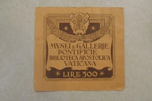 vv34 300 lire Biblioteca Apostolica Vaticana Vatican Catholic Religion papal - Picture 1 of 2