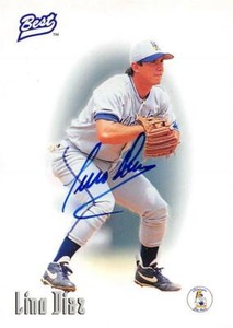 Lino Diaz autographed baseball card (Minor League) 1996 Best Certified Rookie