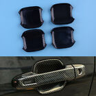 Set Carbon Fiber Style Door Handle Bowl Cup Cover fit for Subaru Forester 19-20
