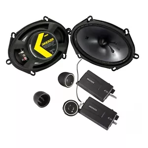 KICKER 46CSS684 / CS SERIES 6X8" COMPONENT SPEAKER SYSTEM **NEW** - Picture 1 of 4