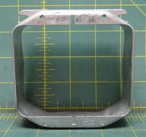 Eaton Crouse-Hinds TP540 4" Square Box, 1-1/2" Raised Two Device Tile Wall Cover - Picture 1 of 5