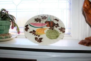 Vintage Red Wing Pottery Tampico Cake Stand 1950s Mid Century - Picture 1 of 4