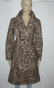 Abrigo LEO leopardo chaqueta gabardina Made in Italy S M L XL NUEVO - Imagen 1 de 3