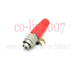 Connettore 4 pin compatibile Hirose MXR-8P-4P spina maschio, serie MXR, rilievo rosso - Foto 1 di 6