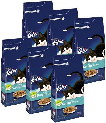 FELIX 6er Pack Trockenfutter Katzenfutter mit Lachs & Gemüse - 12 kg (6 x 2 kg) - Bild 1 von 4