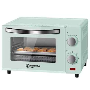 Minibackofen 10L Backofen 650W 100-230 °C Timer für Pizza Kuchen Brot Grün C2 - Bild 1 von 11