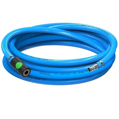 Sicherheits Druckluftschlauch Garnitur AUPROTEC Soft 6mm Prevost Schnellkupplung