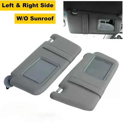 2pcs For Toyota Camry 2007-2011 Gray Sun Visor Pair Left & Right 2.4 2.5 3.5L - Image 1 of 4