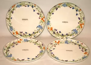 Mikasa Quinn 11" Bone China Floral Dinner Plates Set of Four New - Picture 1 of 3