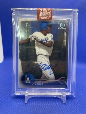 O’Neil Cruz 2023 Topps Archives /7 Auto Signature Series 1st Bowman O’Neal Cruz - Image 1 of 2