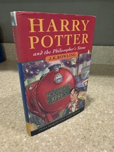Harry Potter & Philosopher’s Stone J.K. Rowling UK 1998 Bloomsbury HC 1st/Early - Picture 1 of 8