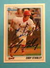 2010 Bowman 1st card, St. Louis Cardinals - CODY STANLEY - autographed