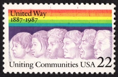 US # 2275 *MINT NH* { PURPLE COLOR SHIFT + SMEAR ERROR } 22c UNITING COMMUNITIES - Image 1 of 2