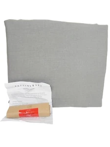 Pottery Barn Dupioni Silk 3 In 1 Blackout Curtain 50x124" Platinum Gray - Picture 1 of 8