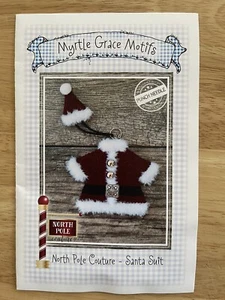 North Pole Couture - Santa Suit Punchneedle Pattern Myrtle Grace Motifs - Picture 1 of 7