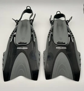 Seadoo Adult Flippers - Carrying Bag Unisex L/XL - Good Condition - Picture 1 of 15