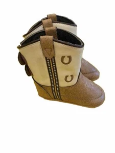OLD WEST Kids Unisex Poppets Infant Western Boot Size 4 Infant Baby Boots - Picture 1 of 7