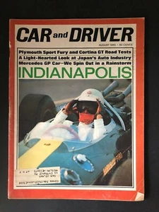 Car and Driver Magazine August 1965 Indianapolis - Picture 1 of 2
