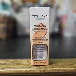 TLM Color Changing Foundation 1oz Makeup Base Liquid Concealer Flawless SPF 15 - Picture 1 of 4